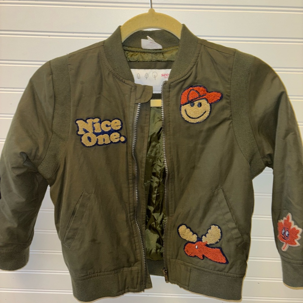 SEED Kids Olive Green Bomber Jacket